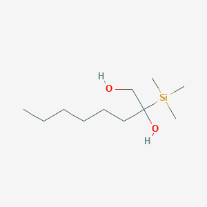 molecular formula C11H26O2Si B14503672 2-(Trimethylsilyl)octane-1,2-diol CAS No. 63408-33-3
