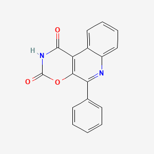 molecular formula C17H10N2O3 B14503677 5-Phenyl-1H-[1,3]oxazino[6,5-c]quinoline-1,3(2H)-dione CAS No. 63330-60-9