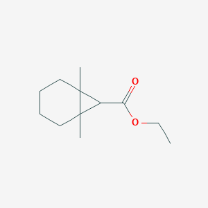 molecular formula C12H20O2 B14503748 Ethyl 1,6-dimethylbicyclo[4.1.0]heptane-7-carboxylate CAS No. 63196-59-8