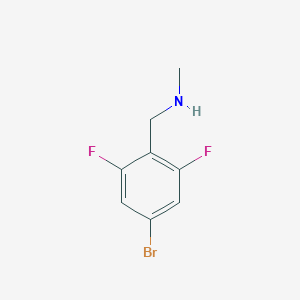 molecular formula C8H8BrF2N B1450375 [(4-Bromo-2,6-difluorophenyl)methyl](methyl)amine CAS No. 1538138-29-2