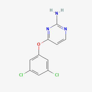 molecular formula C10H7Cl2N3O B1450376 4-(3,5-Dichlorophenoxy)pyrimidin-2-amine CAS No. 1503974-35-3