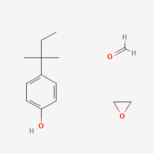 molecular formula C14H22O3 B14503766 Formaldehyde;4-(2-methylbutan-2-yl)phenol;oxirane CAS No. 63428-93-3