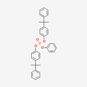 molecular formula C36H35O4P B14503769 Phenyl bis[4-(2-phenylpropan-2-yl)phenyl] phosphate CAS No. 63302-95-4