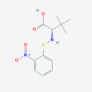 molecular formula C12H16N2O4S B14503779 3-Methyl-N-[(2-nitrophenyl)sulfanyl]-L-valine CAS No. 62965-36-0