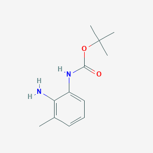 molecular formula C12H18N2O2 B1450378 tert-Butyl (2-amino-3-methylphenyl)carbamate CAS No. 954238-92-7