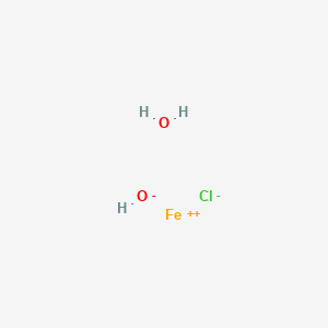 molecular formula ClFeH3O2 B14503802 Iron(2+);chloride;hydroxide;hydrate CAS No. 64418-03-7