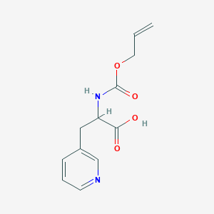 molecular formula C12H14N2O4 B1450381 Allyloxycarbonyl-3-(3'-pyridyl)-dl-alanine CAS No. 1008607-08-6