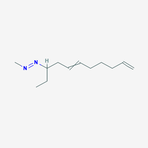 molecular formula C12H22N2 B14503818 (E)-1-Methyl-2-(undeca-5,10-dien-3-yl)diazene CAS No. 62824-35-5