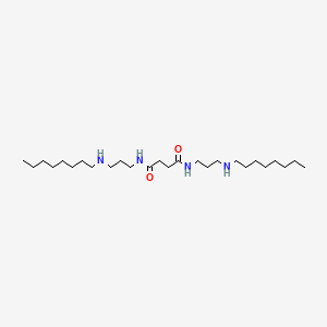 molecular formula C26H54N4O2 B14503843 N~1~,N~4~-Bis[3-(octylamino)propyl]butanediamide CAS No. 63887-91-2