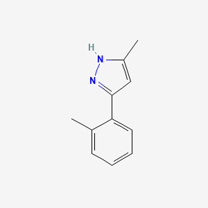 molecular formula C11H12N2 B1450386 3-Methyl-5-o-tolyl-1H-pyrazole CAS No. 1239484-58-2