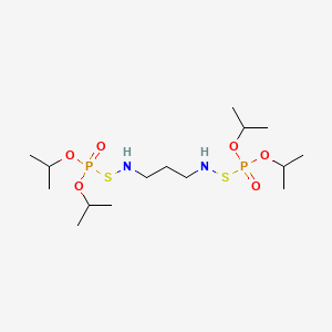 molecular formula C15H36N2O6P2S2 B14503861 Tetrapropan-2-yl [propane-1,3-diylbis(azanediylsulfanediyl)]bis(phosphonate) CAS No. 65064-31-5
