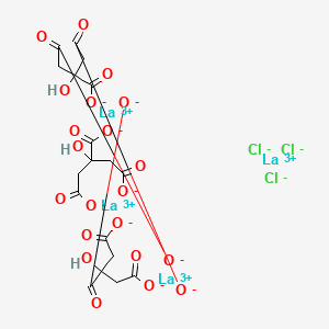 molecular formula C18H15Cl3La4O21 B14503879 Lanthanum chloride citrate CAS No. 64092-06-4
