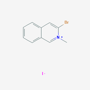 molecular formula C10H9BrIN B14503884 3-Bromo-2-methylisoquinolin-2-ium iodide CAS No. 63144-56-9