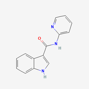molecular formula C14H11N3O B14503889 N-(Pyridin-2-yl)-1H-indole-3-carboxamide CAS No. 63479-69-6