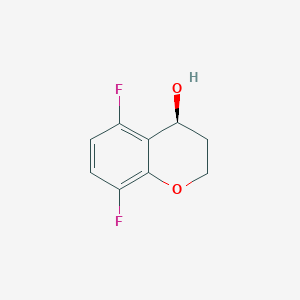 molecular formula C9H8F2O2 B1450390 (4S)-5,8-difluoro-3,4-dihydro-2H-1-benzopyran-4-ol CAS No. 1568046-69-4