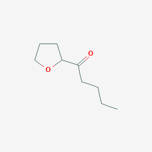 molecular formula C9H16O2 B14503918 1-Pentanone, 1-(tetrahydro-2-furanyl)- CAS No. 62957-69-1
