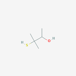 molecular formula C5H12OS B14503931 3-Methyl-3-sulfanylbutan-2-ol CAS No. 63348-20-9