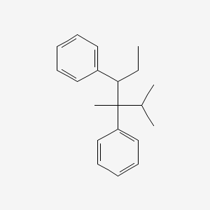 molecular formula C20H26 B14503943 1,1'-(2,3-Dimethylhexane-3,4-diyl)dibenzene CAS No. 62972-73-0