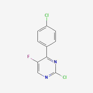 2-Chloro-4-(4-chlorophenyl)-5-fluoropyrimidine