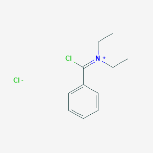 molecular formula C11H15Cl2N B14504023 Chloro-N,N-diethylphenylmethaniminium chloride CAS No. 65044-33-9