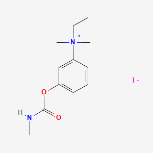 molecular formula C12H19IN2O2 B14504048 ethyl-dimethyl-[3-(methylcarbamoyloxy)phenyl]azanium;iodide CAS No. 63981-97-5