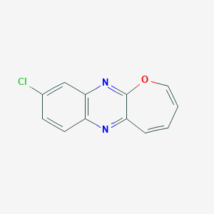molecular formula C12H7ClN2O B14504052 9-Chlorooxepino[2,3-B]quinoxaline CAS No. 62911-80-2