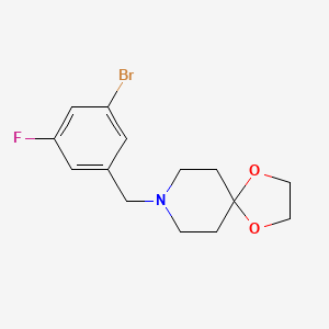 8-(3-Bromo-5-fluorobenzyl)-1,4-dioxa-8-azaspiro[4.5]decane