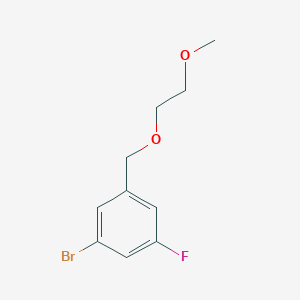 molecular formula C10H12BrFO2 B1450407 1-Bromo-3-fluoro-5-((2-methoxyethoxy)methyl)benzene CAS No. 1504282-99-8