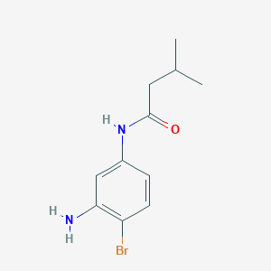 molecular formula C11H15BrN2O B1450409 N-(3-amino-4-bromophenyl)-3-methylbutanamide CAS No. 1516553-30-2