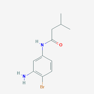 N-(3-amino-4-bromophenyl)-3-methylbutanamide