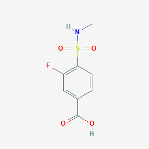 3-Fluoro-4-(methylsulfamoyl)benzoic acid