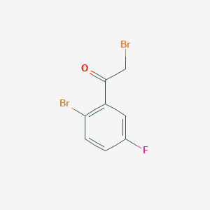 molecular formula C8H5Br2FO B1450413 2-Bromo-5-fluorophenacyl bromide CAS No. 1427446-94-3