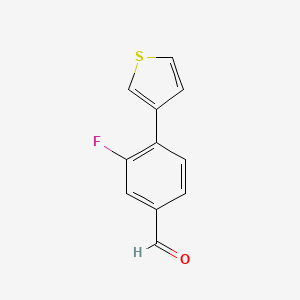3-Fluoro-4-(thiophen-3-yl)benzaldehyde