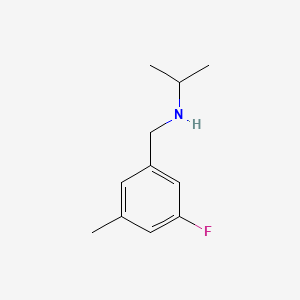 molecular formula C11H16FN B1450420 [(3-Fluoro-5-methylphenyl)methyl](propan-2-yl)amine CAS No. 1541869-82-2