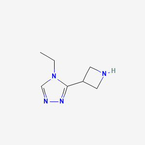 molecular formula C7H12N4 B1450421 3-(azetidin-3-yl)-4-ethyl-4H-1,2,4-triazole CAS No. 1514570-79-6