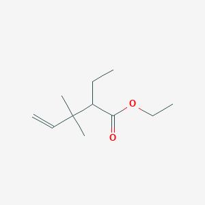 molecular formula C11H20O2 B14504213 Ethyl 2-ethyl-3,3-dimethylpent-4-enoate CAS No. 63435-26-7