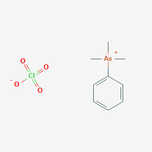 molecular formula C9H14AsClO4 B14504214 Trimethyl(phenyl)arsanium perchlorate CAS No. 62834-60-0