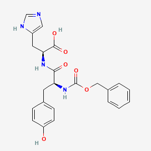 molecular formula C23H24N4O6 B14504218 N-[(Benzyloxy)carbonyl]-L-tyrosyl-L-histidine CAS No. 63023-96-1