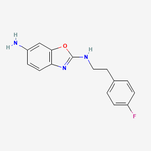 N2-[2-(4-fluorophenyl)ethyl]-1,3-benzoxazole-2,6-diamine