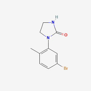 molecular formula C10H11BrN2O B1450428 1-(5-Bromo-2-methylphenyl)imidazolidin-2-one CAS No. 1498996-35-2