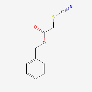 molecular formula C10H9NO2S B14504295 Benzyl (thiocyanato)acetate CAS No. 64181-51-7