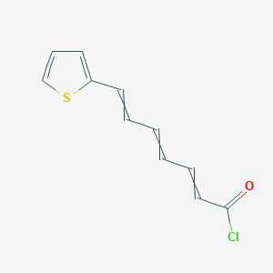 molecular formula C11H9ClOS B14504311 7-Thiophen-2-ylhepta-2,4,6-trienoyl chloride CAS No. 62826-53-3