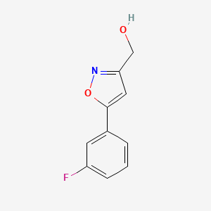 [5-(3-Fluorophenyl)-1,2-oxazol-3-yl]methanol