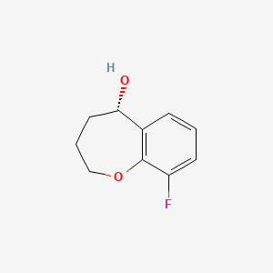 (5S)-9-fluoro-2,3,4,5-tetrahydro-1-benzoxepin-5-ol