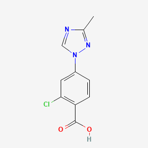 2-Chloro-4-(3-methyl-1H-1,2,4-triazol-1-yl)benzoic acid