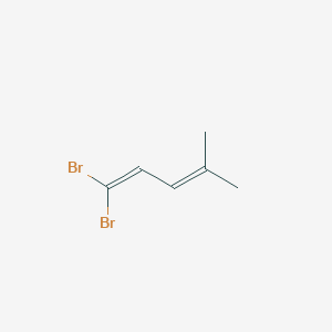 molecular formula C6H8Br2 B14504382 1,3-Pentadiene, 1,1-dibromo-4-methyl- CAS No. 64305-70-0