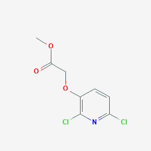 molecular formula C8H7Cl2NO3 B14504389 Methyl [(2,6-dichloropyridin-3-yl)oxy]acetate CAS No. 62850-65-1