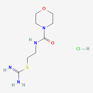 molecular formula C8H17ClN4O2S B14504406 N-((2-Amidinothio)ethyl)-4-morpholinecarboxamide monohydrochloride CAS No. 64048-50-6