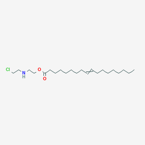 molecular formula C22H42ClNO2 B14504412 2-[(2-Chloroethyl)amino]ethyl octadec-9-enoate CAS No. 62992-53-4