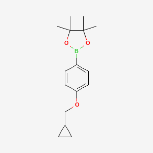 2-[4-(Cyclopropylmethoxy)phenyl]-4,4,5,5-tetramethyl-1,3,2-dioxaborolane